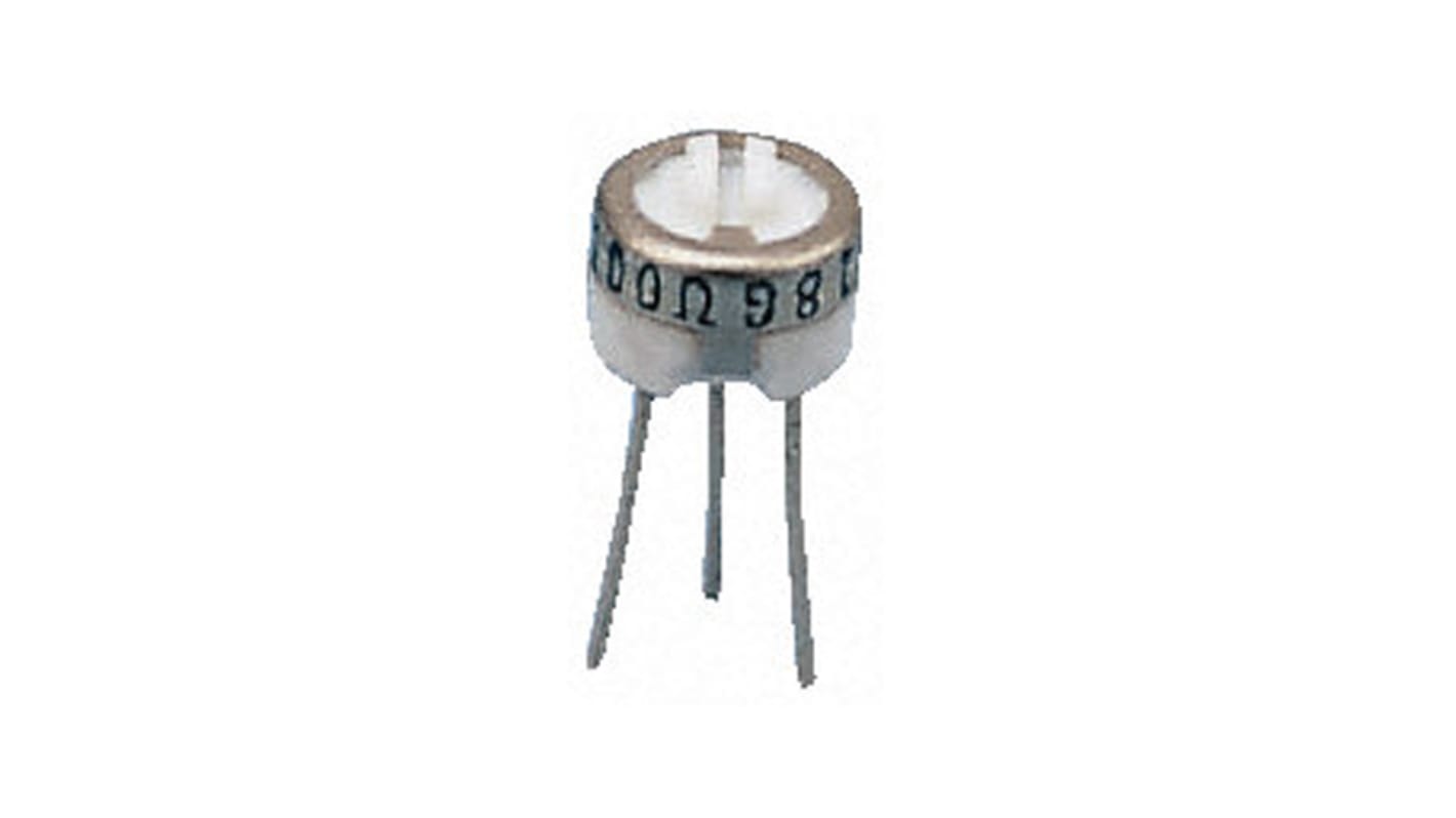 100kΩ, Through Hole Trimmer Potentiometer 0.5W Top Adjust Bourns, 3329