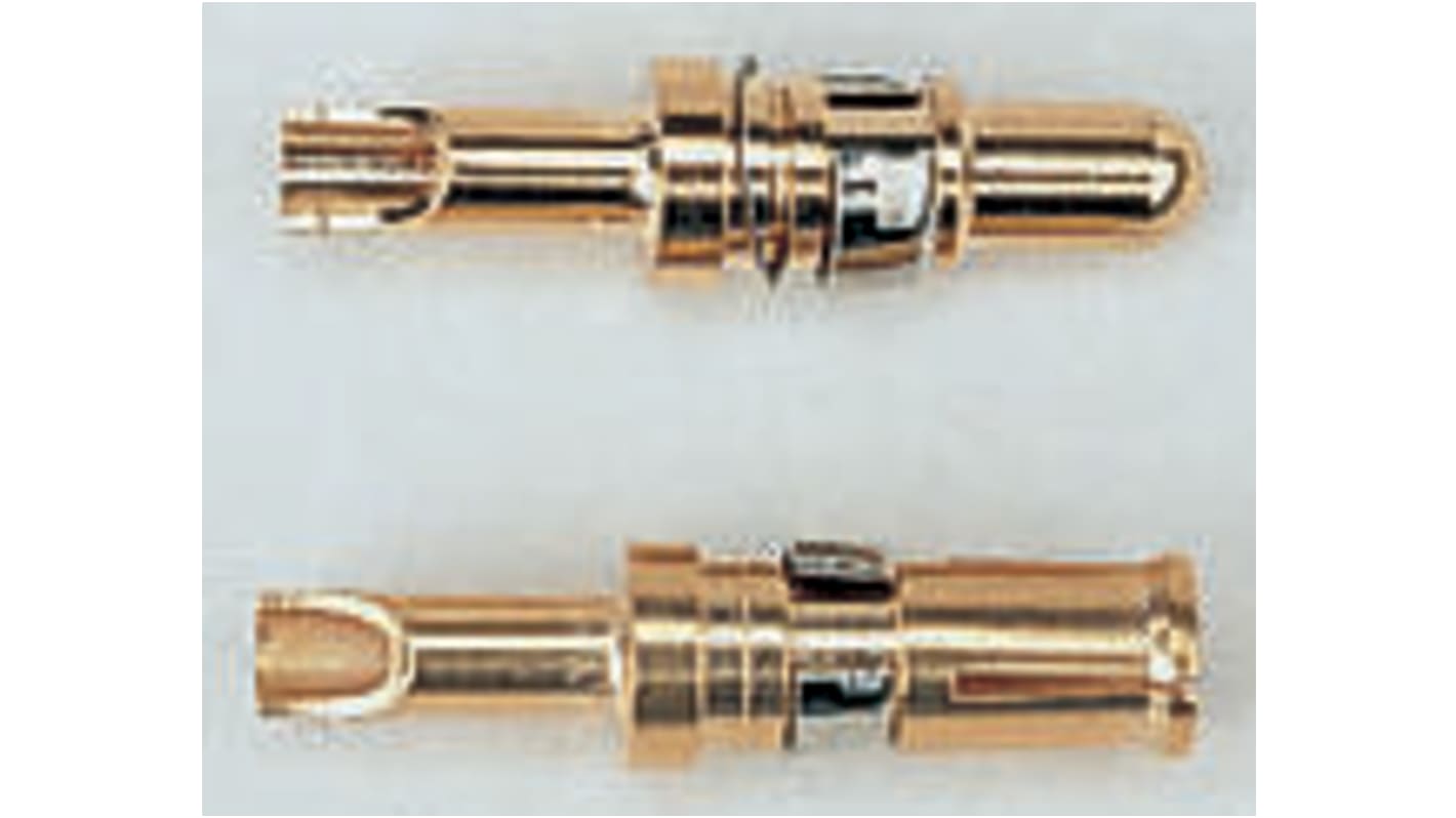 RS PRO Female Solder D-Sub Connector Power Contact, Gold over Nickel Power, 16 AWG