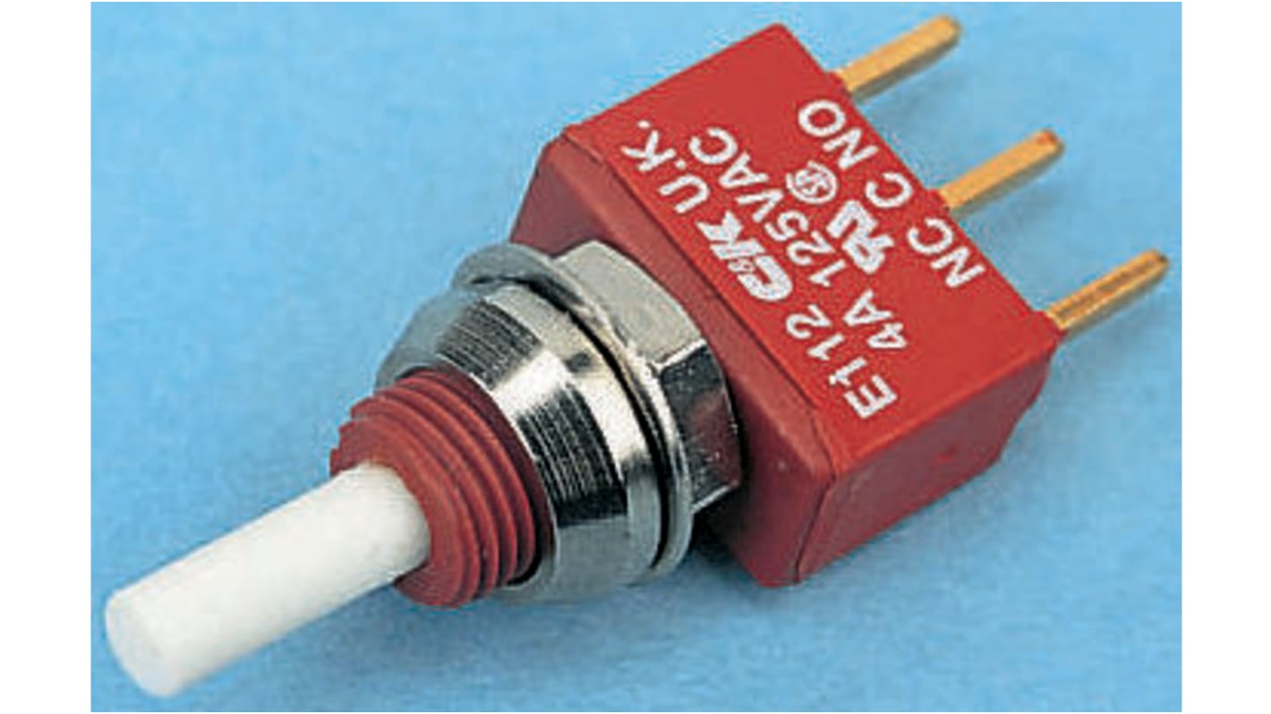 E112SD1V3QE C & K Push Button Switch, Momentary, PCB, SPDT RS