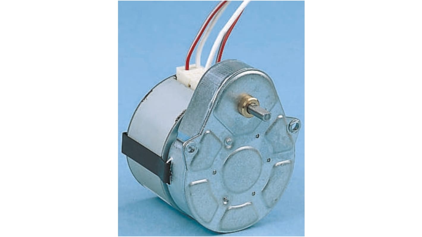 Crouzet, Reversibel synkrongearet AC gearmotor, 3,5 W, 0,5 Nm, 230 → 240 V.