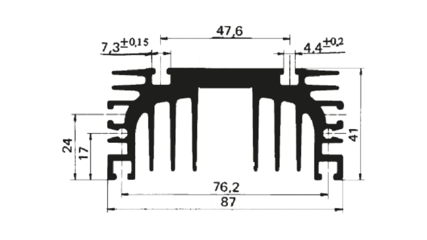 Heatsink, Universal Rectangular Alu