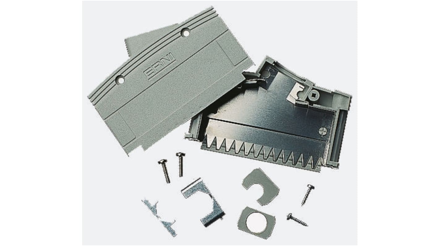 ERNI KSG 200 Series PC Angled D Sub Backshell, 37 Way