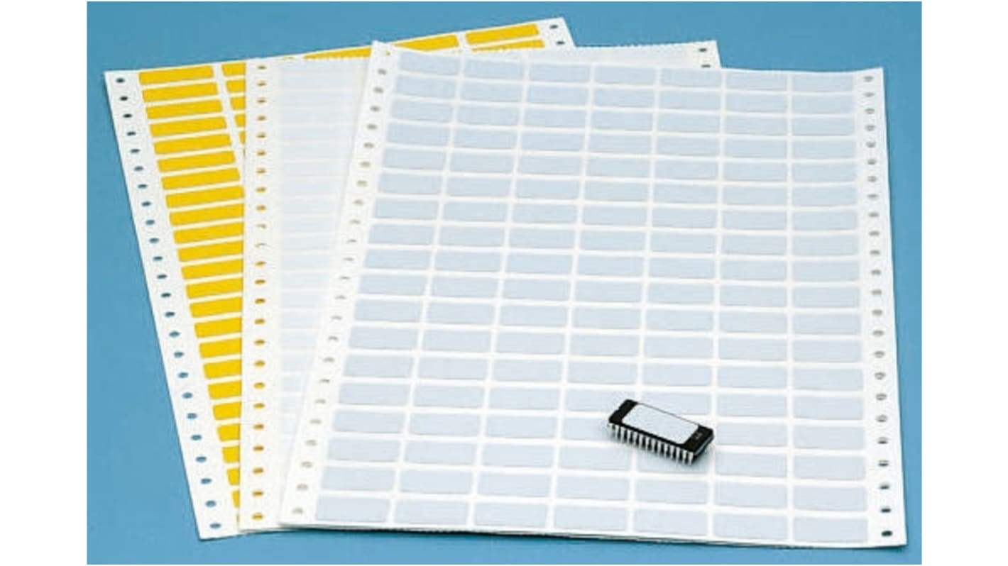 Brady Yellow Adhesive Printer Label Sheet