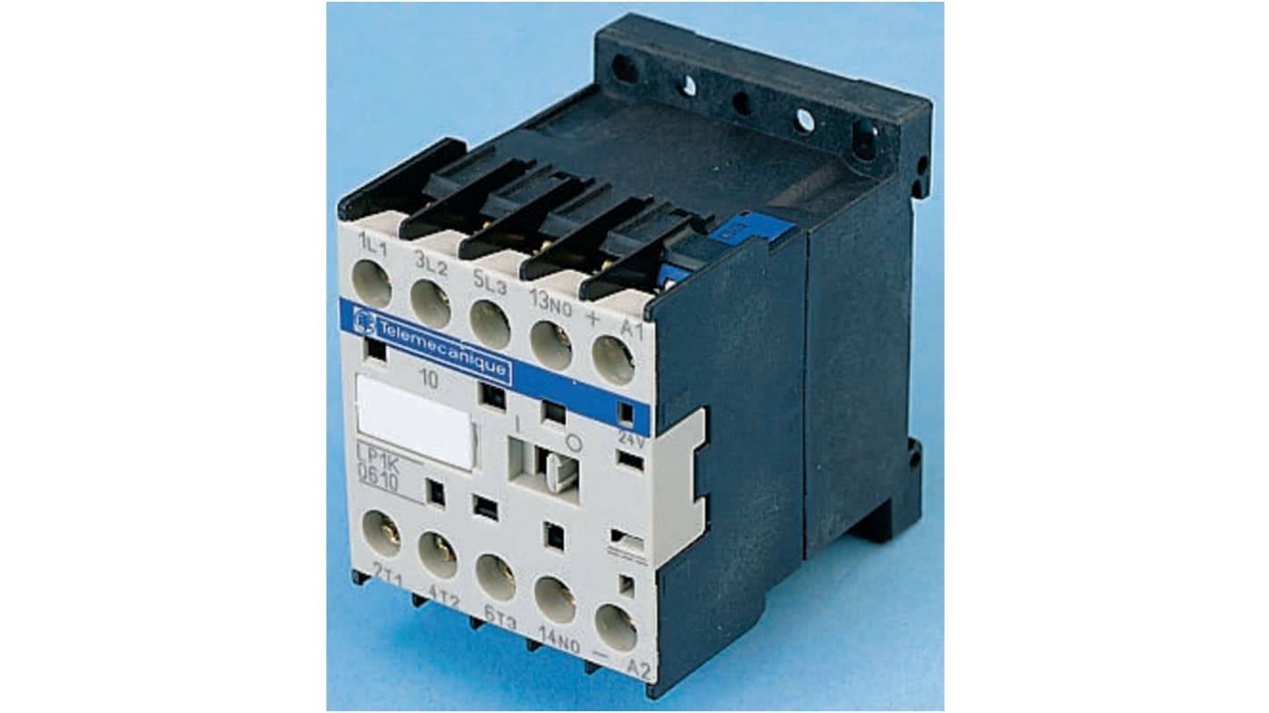 Schneider Electric LP1K Series Contactor, 24 V dc Coil, 3-Pole, 12 A, 5.5 kW, 3NO, 690 V ac