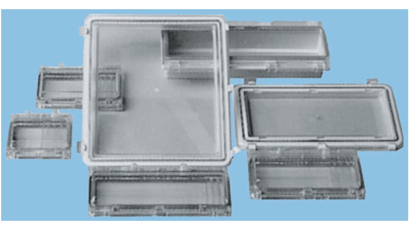 Fibox Sichtfenster 257mm x 35mm x 108mm, Polycarbonat, Transparent