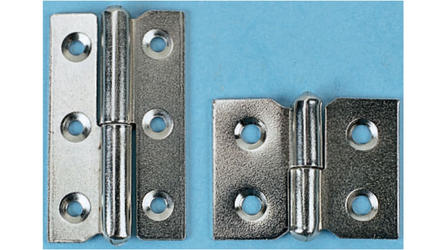 Pinet Steel Butt Hinge with a Lift-off Pin, Screw Fixing, 30mm x 40mm x 1.2mm