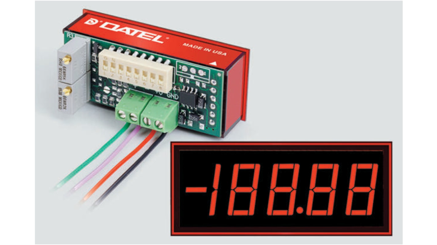 Amperometro digitale Murata Power Solutions, foro L 53.8mm x H 22.3mm, ±2%