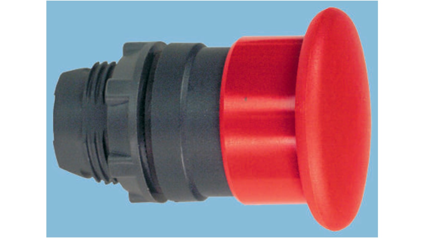 Schneider Electric Harmony XB5 Series Red Spring Return Push Button Head, 22mm Cutout, IP66, IP69K