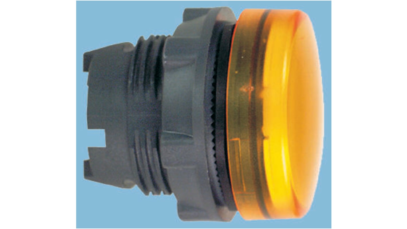 Schneider Electric Orange Pilot Light Head, 22mm Cutout Harmony XB5 Series