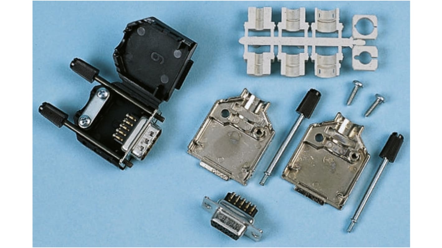 Amphenol ICC 9 Way Panel Mount D-sub Connector Plug