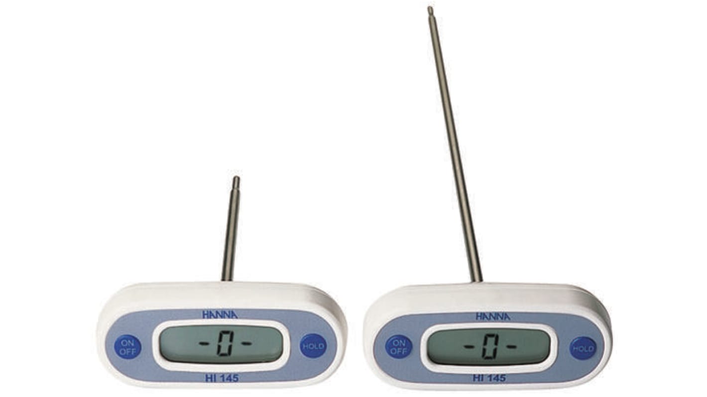 Thermomètre numérique Hanna Instruments HI 145, 1 voie de mesure, Etalonné RS