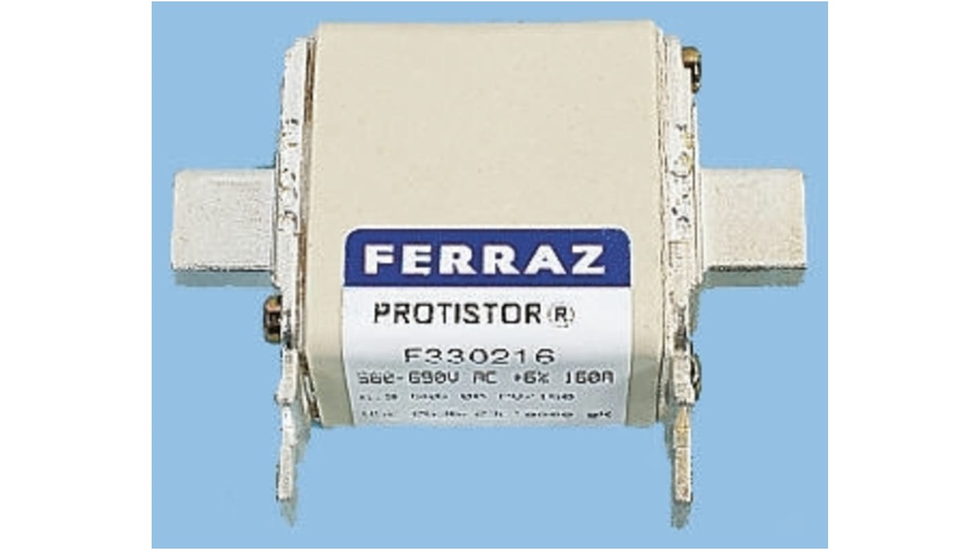 Fusibile NH, Mersen, 80A, fusibile NH000 con velocità FF, standard DIN 43653, IEC 60269-4, cat. gS 690V ca