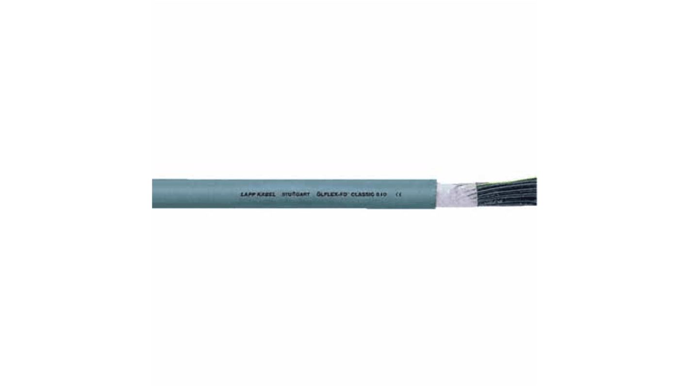 Lapp ÖLFLEX CLASSIC FD 810 Control Cable, 7 Cores, 1.5 mm², Unscreened, 25m, Grey PVC Sheath, 16 AWG