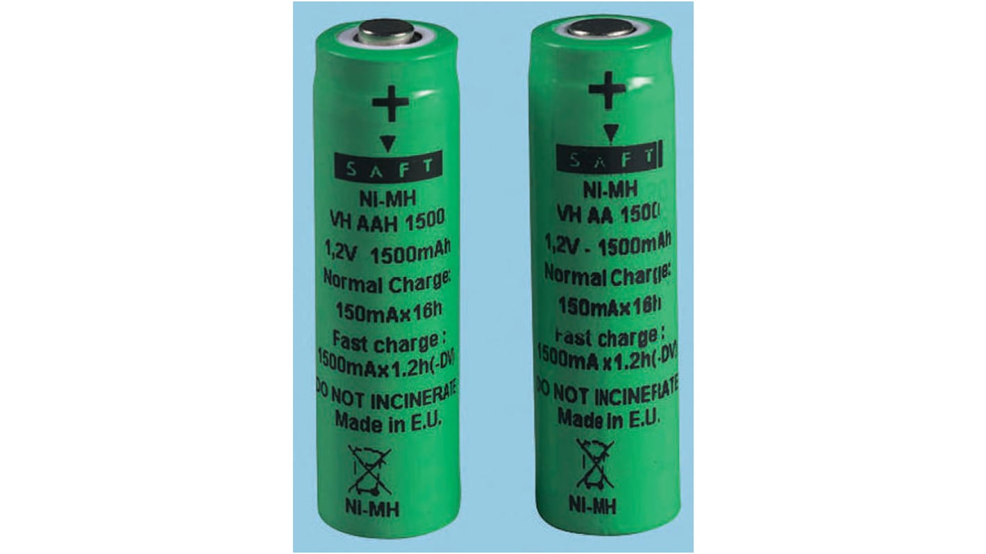 Saft NiMH Rechargeable D Battery, 9.5Ah