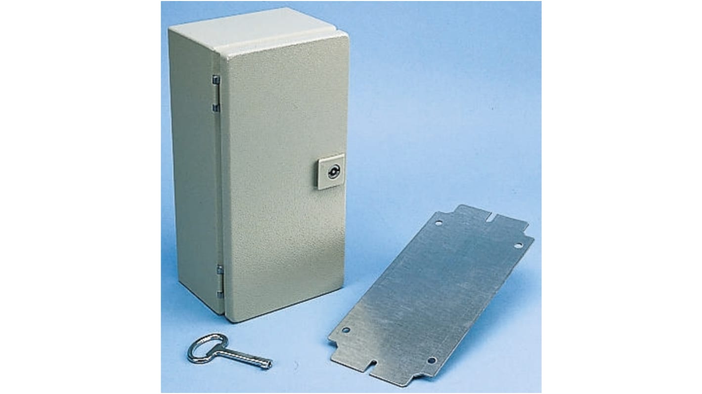 Caja de pared Rittal E-Box EB de Acero Gris, con placa de montaje, 400 x 300 x 155mm, IP66