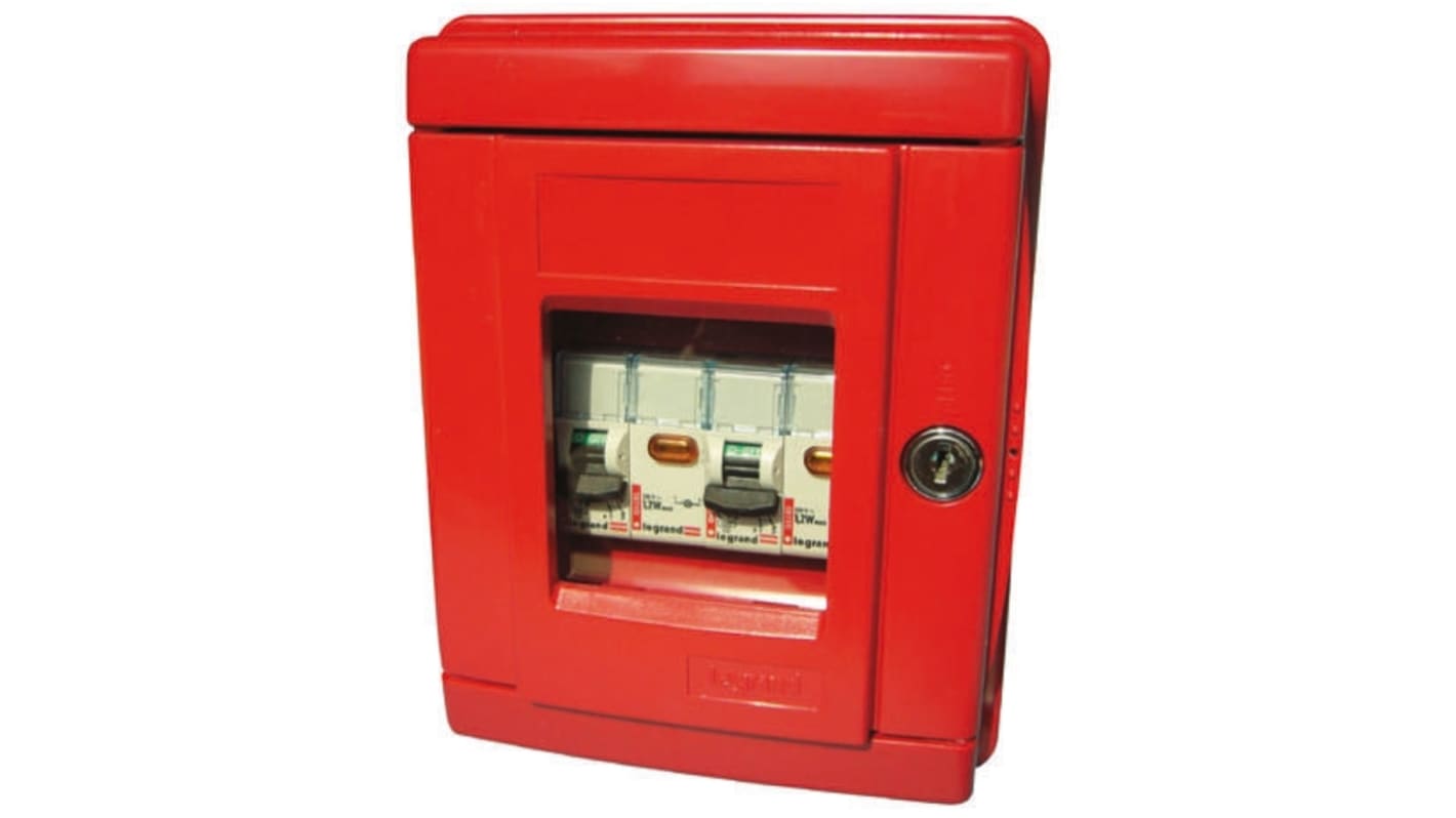 Legrand Red Fire Alarm Call Point, Boiler Room (Circuit Breaker) Operated, Indoor, Resettable, Mains-Powered