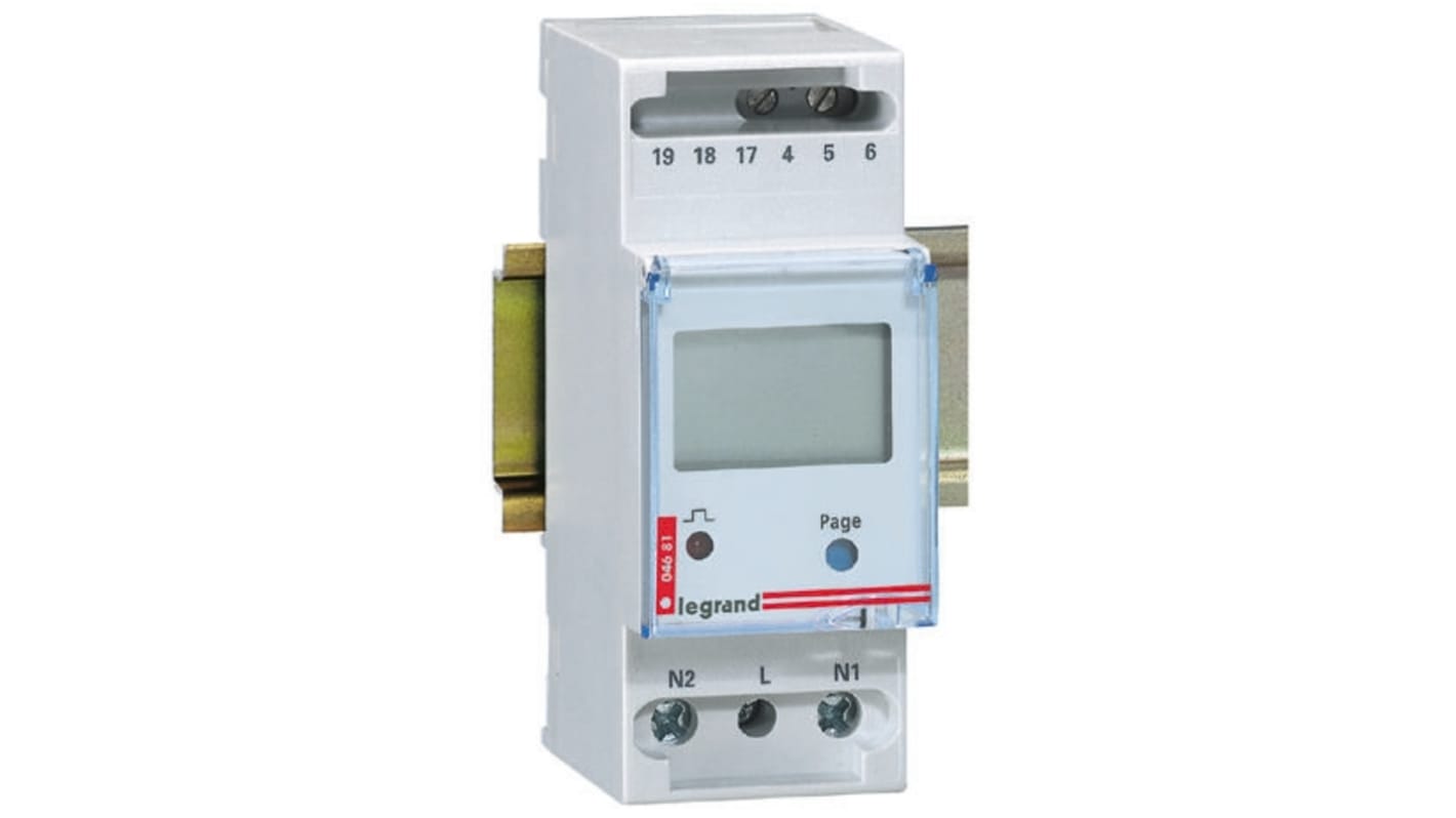 0 046 81 Legrand 1 Phase LCD Energy Meter RS