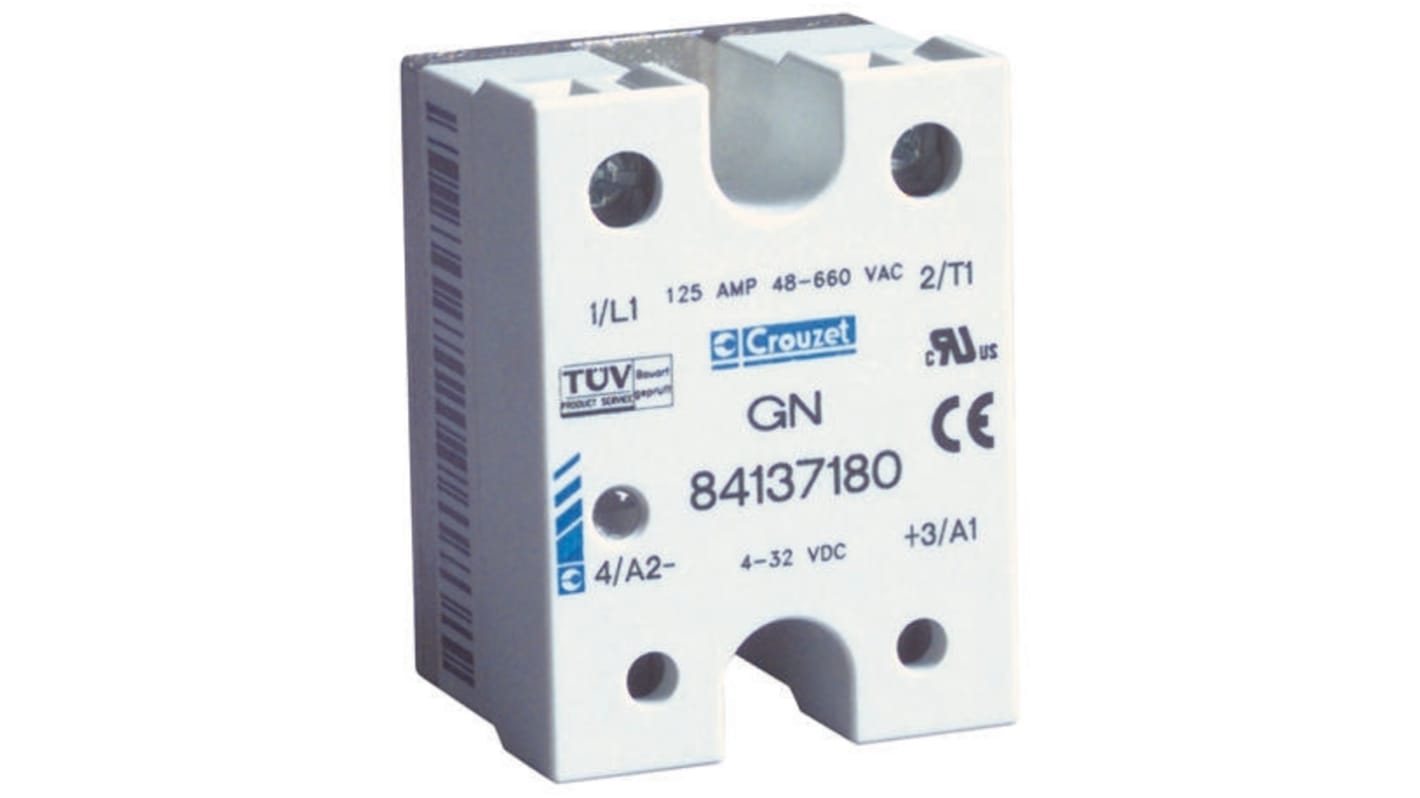 Crouzet Solid State Relay, 25 A Load, Panel Mount, 280 V Load, 32 V Control