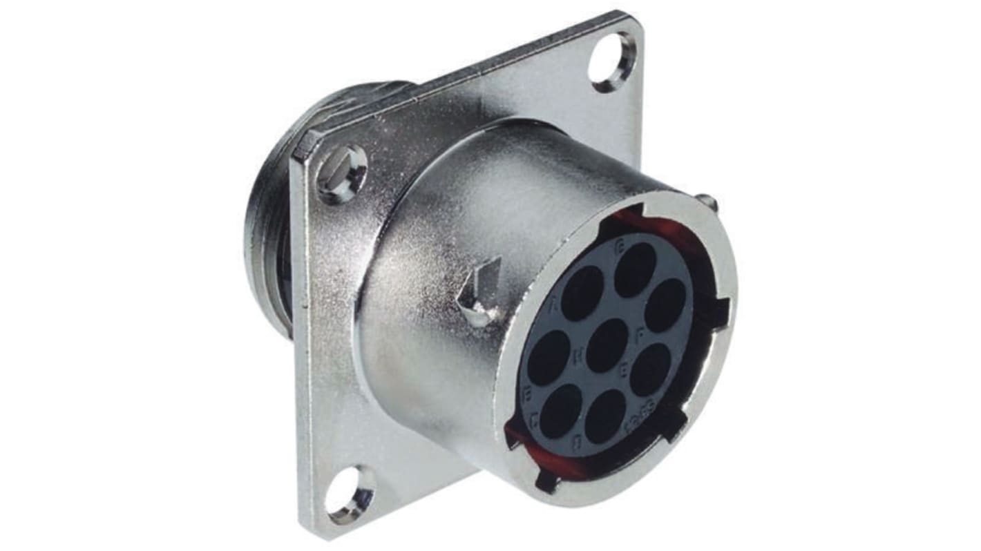 Souriau Circular Connector, 19 Contacts, Flange Mount, Plug, Female, IP68, IP69K, UT0 Series