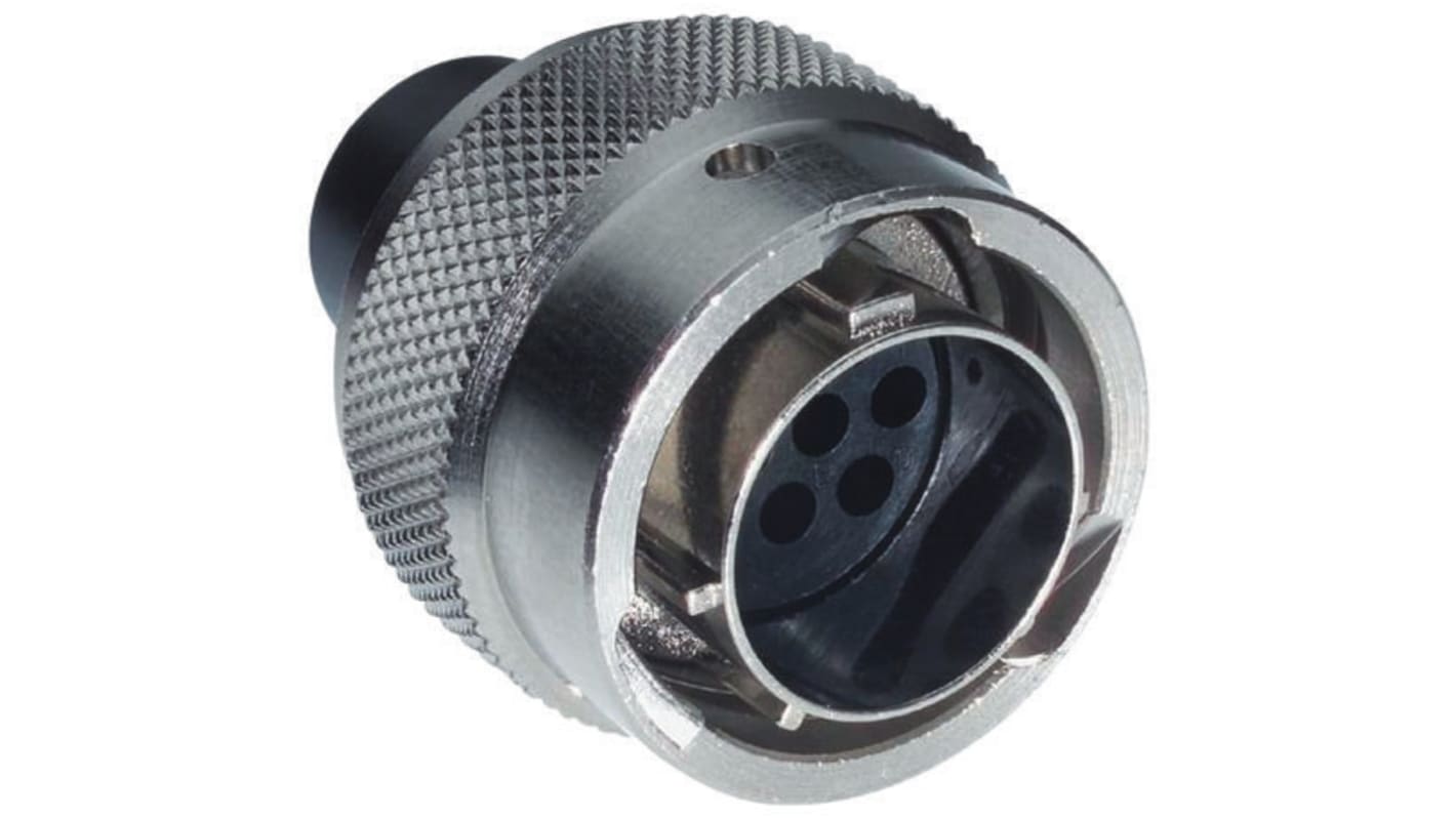 Souriau, UTO 6 Way Cable Mount MIL Spec Circular Connector Plug, Pin Contacts,Shell Size 10, Bayonet Coupling,