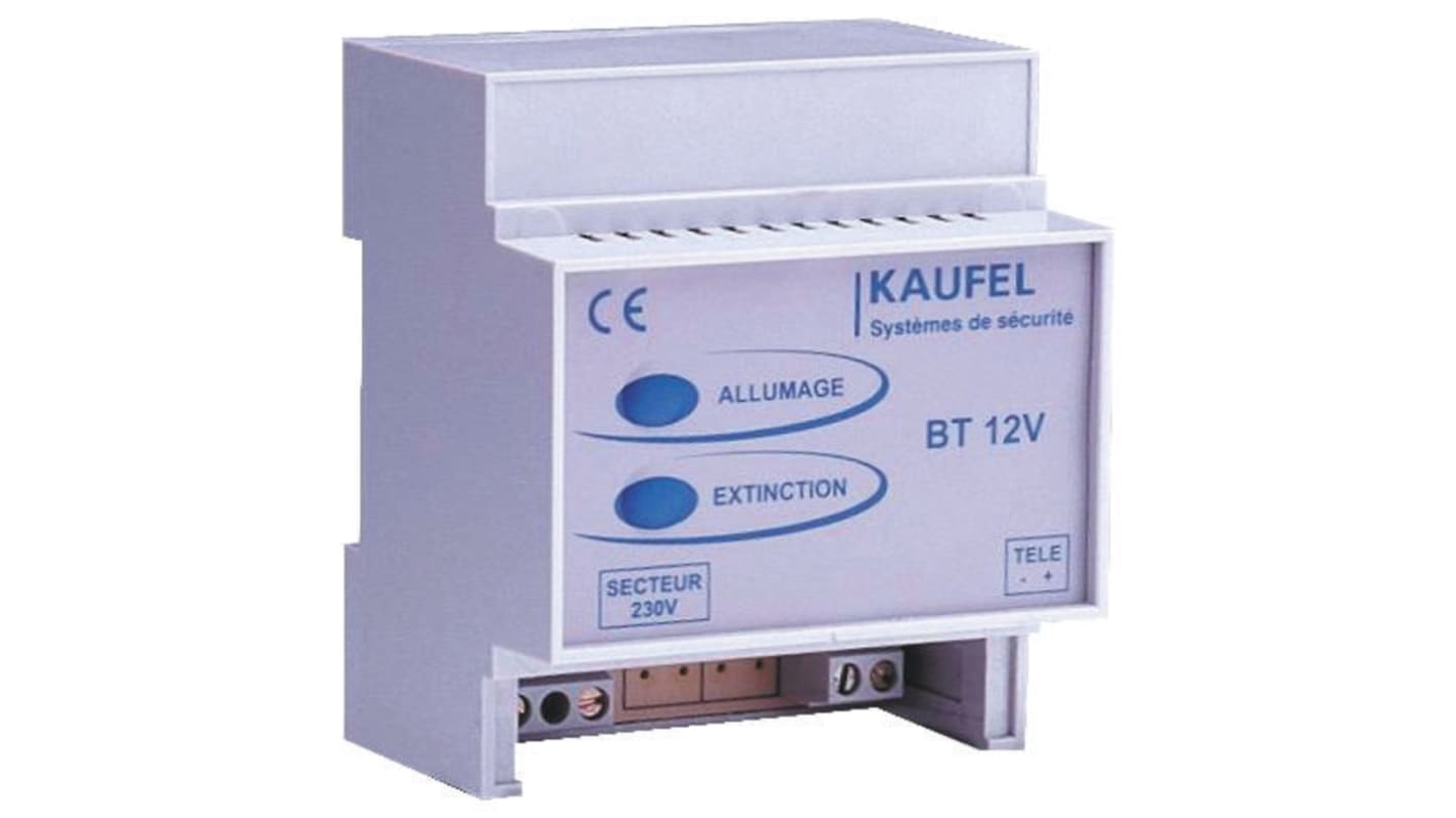 Aplique para iluminación de emergencia Kaufel 621201-BT 12V 70mm, 230 V ac, Carril DIN, 82 x 70 x 70 mm
