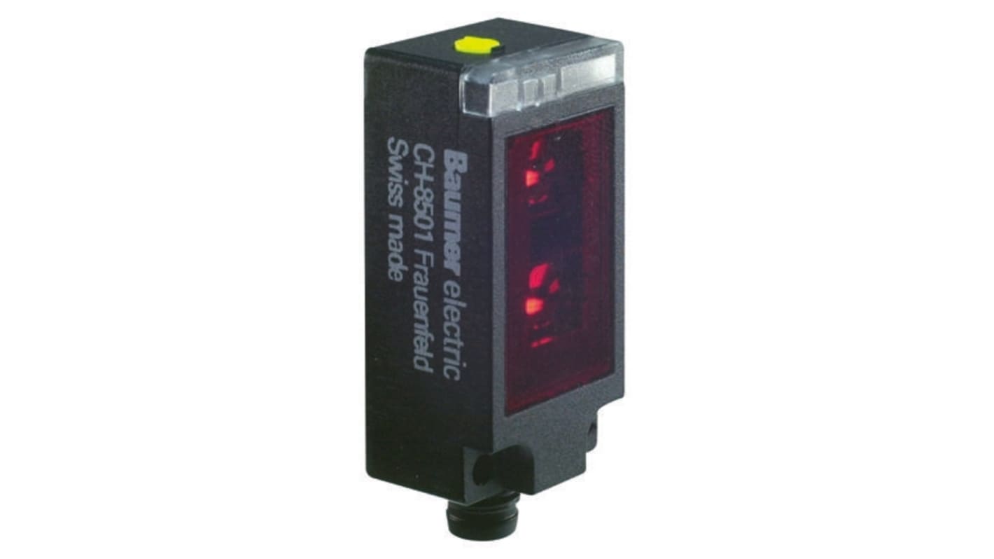 Baumer Retroreflective Photoelectric Sensor, Block Sensor, 4.5 m Detection Range