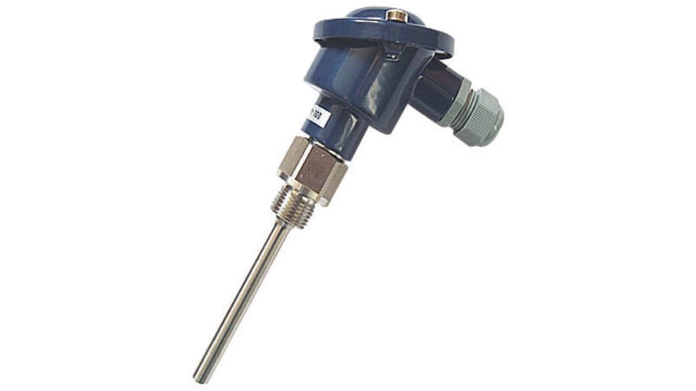 Jumo PT100 RTD Sensor, 9mm Dia, 160mm Long, 3 Wire, G1/2, Class B +400°C Max