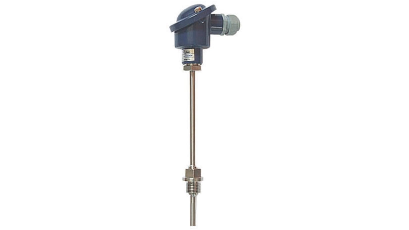 Sensor RTD PT100 Jumo de 3 hilos, sonda: Ø 9mm, long. 150mm, temp. 0°C → +100°C