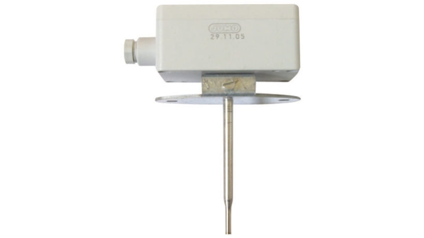 Jumo PT100 RTD Sensor, 6mm Dia, 100mm Long, 2 Wire, Probe, Class B +80°C Max