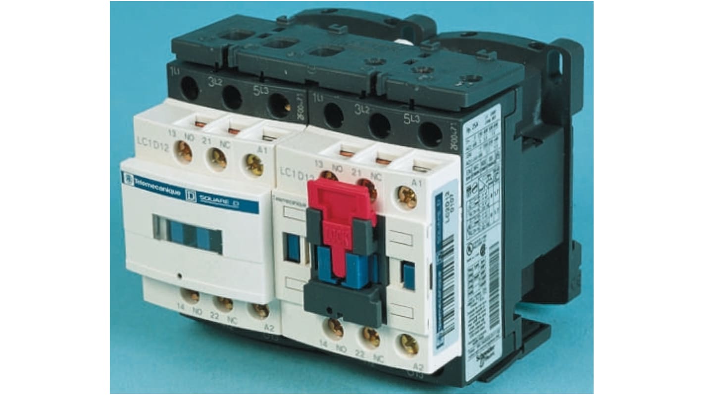 Schneider Electric LC2D Series Contactor, 400 V ac Coil, 3-Pole, 25 A, 11 kW, 3NO, 690 V ac