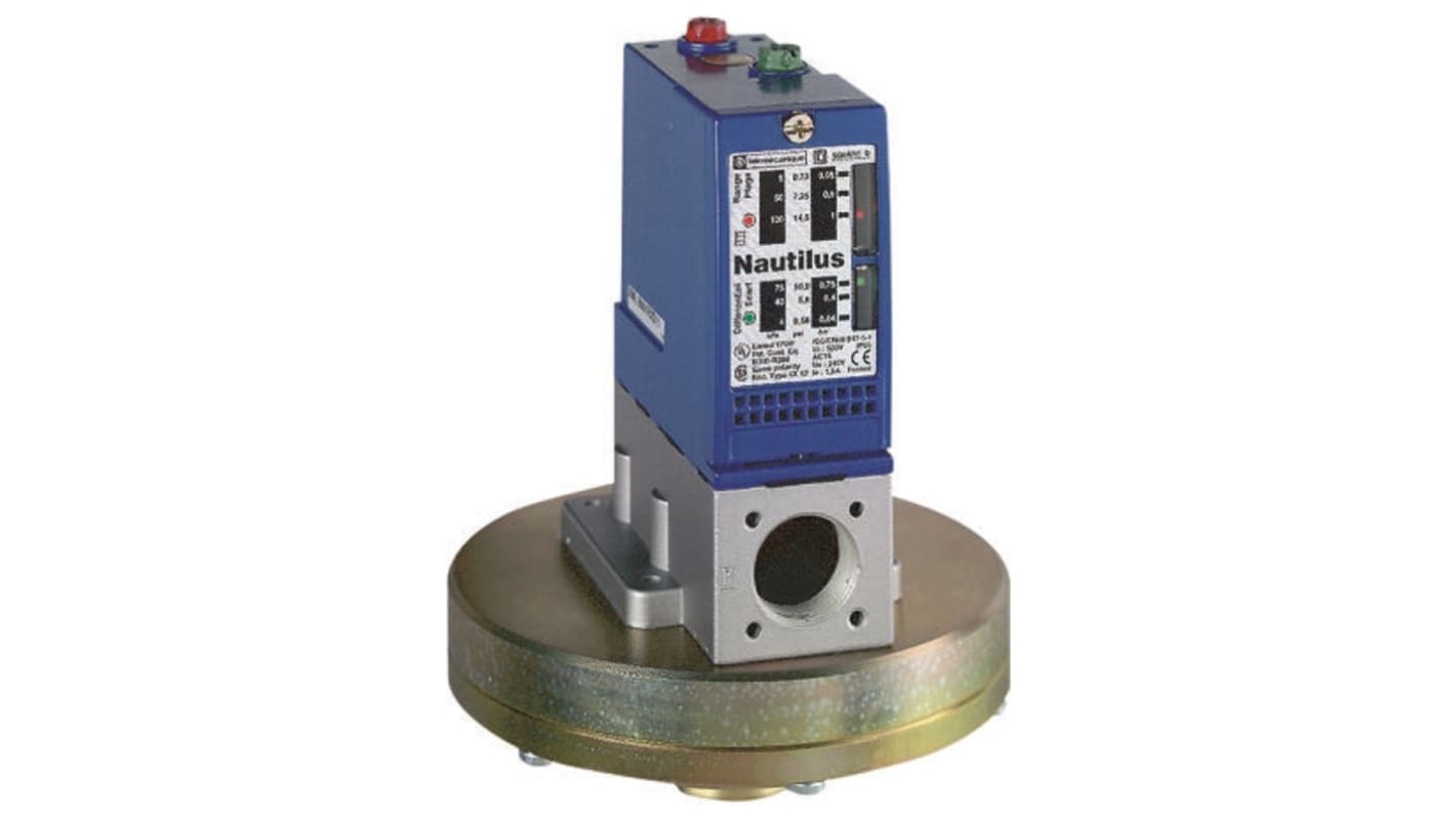 Sensor de presión diferencial Telemecanique Sensors, 0.05bar → 1bar, G1/4, 120 → 240 V ac, 250 V dc, salida