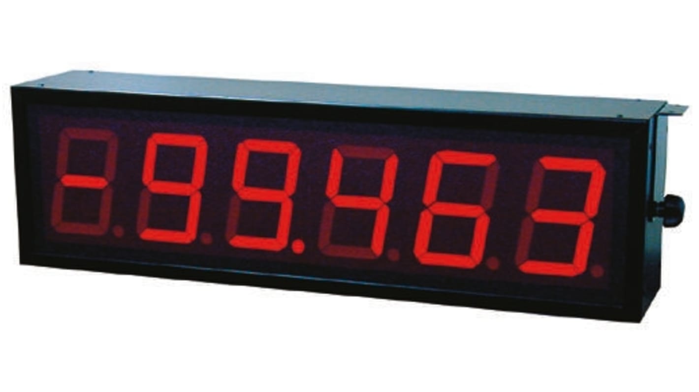 Baumer D060E LED-Anzeige 7-Segment 4-Digit, Rot Zeichenhöhe 57mm Tafelmontage, Aufhängmontage