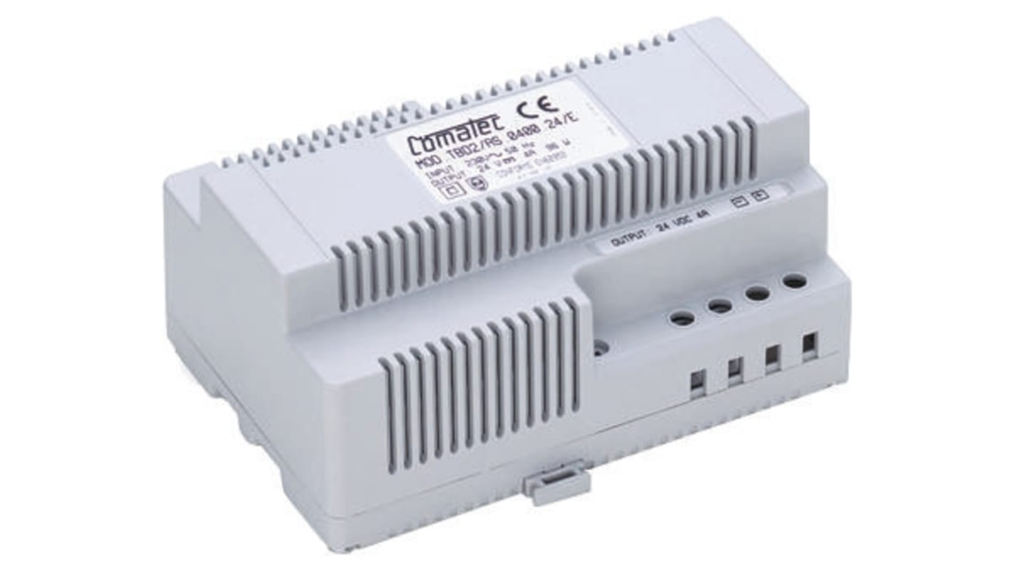 Comatec DIN-sín tápellátás, BE: 230V ac, 1 kimenet, 12V dc, 3A, 36W