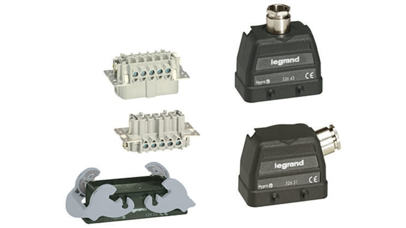 Legrand Connector Set, 6 Way, 32.0A, Female to Male, 0526, 400.0 V