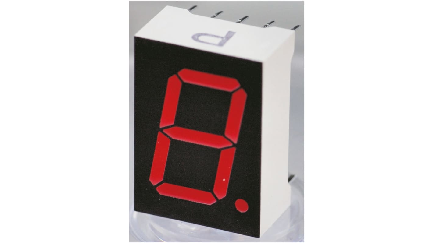 ローム LEDディスプレイ, 単桁, 赤, 数字表示器, 7セグメント, LA-501VN | RS