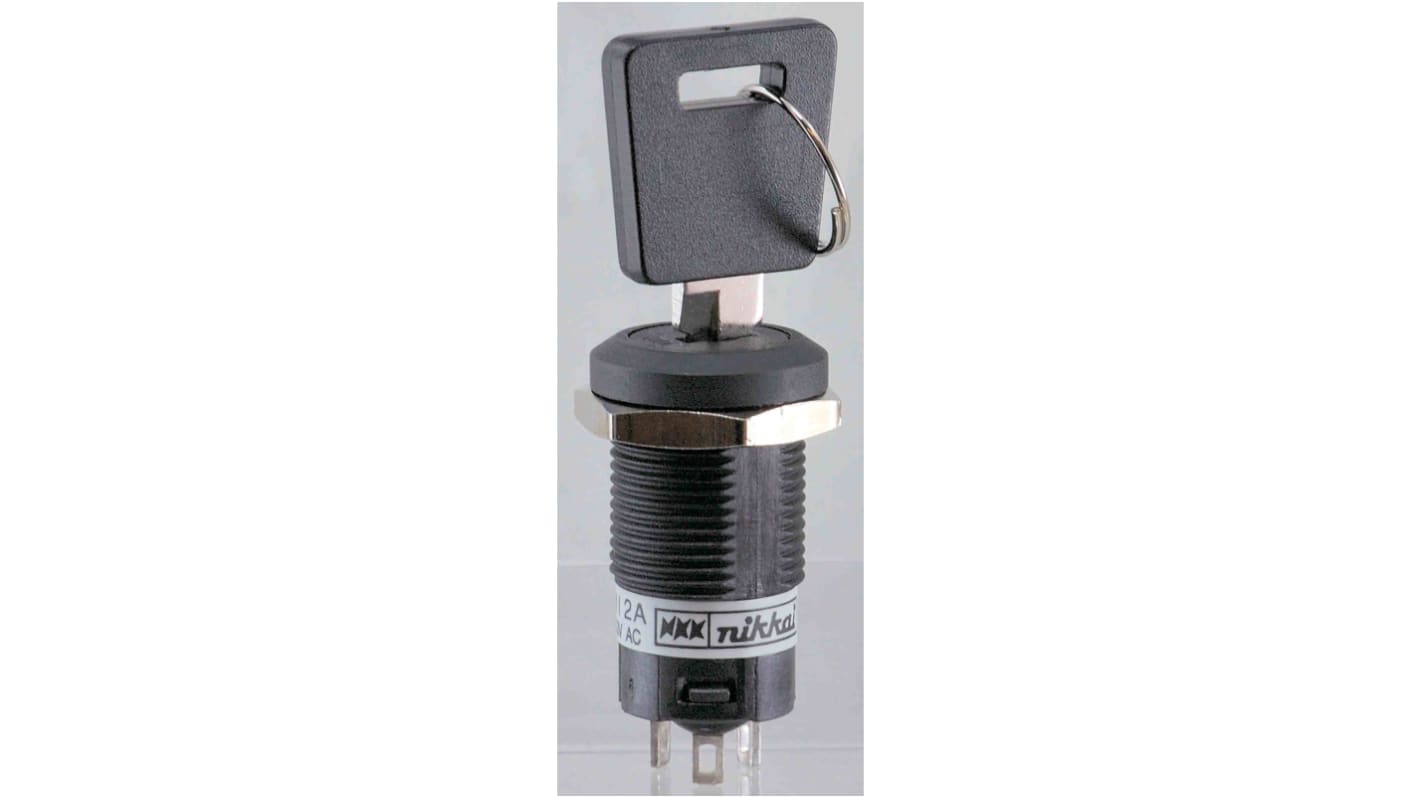 Key Switch, SPDT, 3 A 2-Way