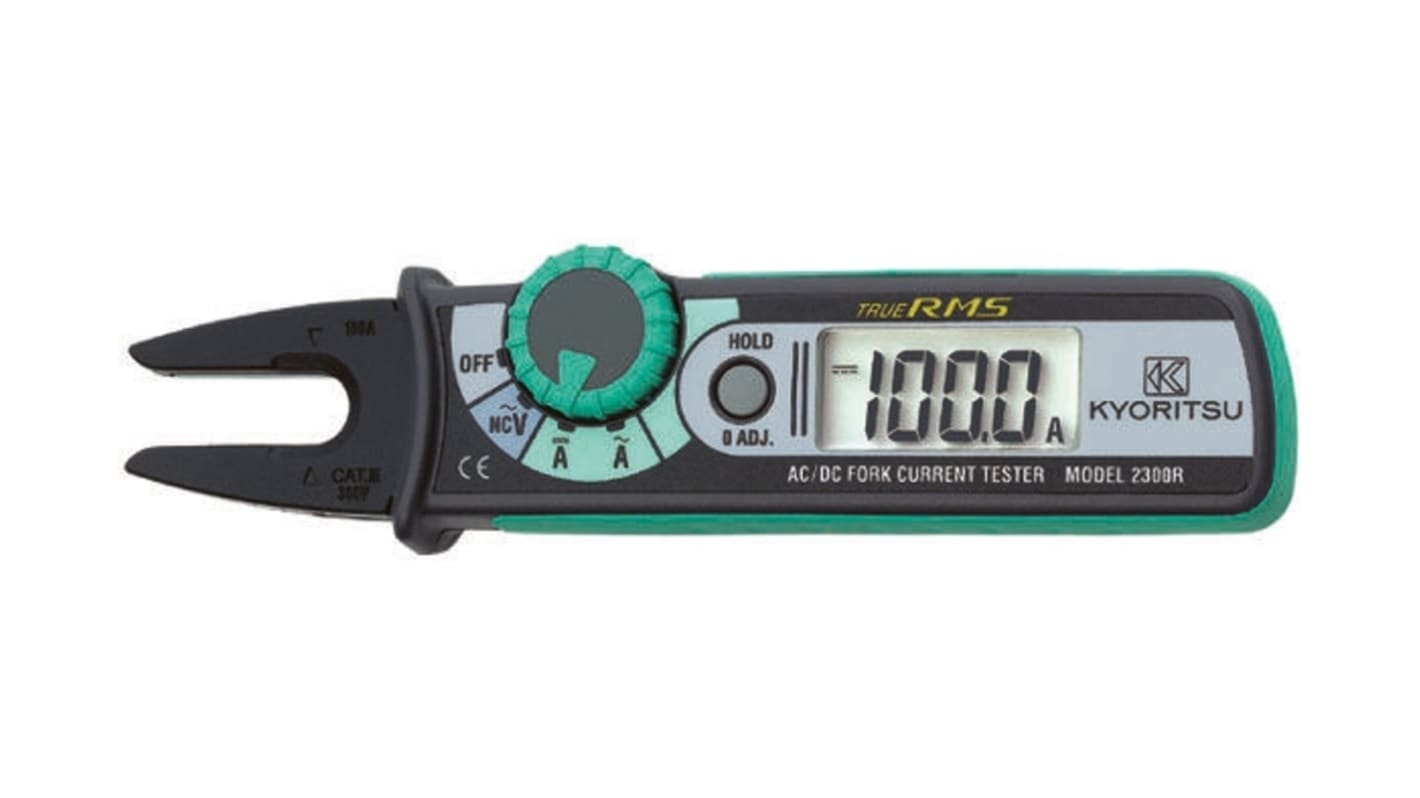 Kyoritsu Clamp Meter, 100A dc, Max Current 100A ac CAT III 300 V