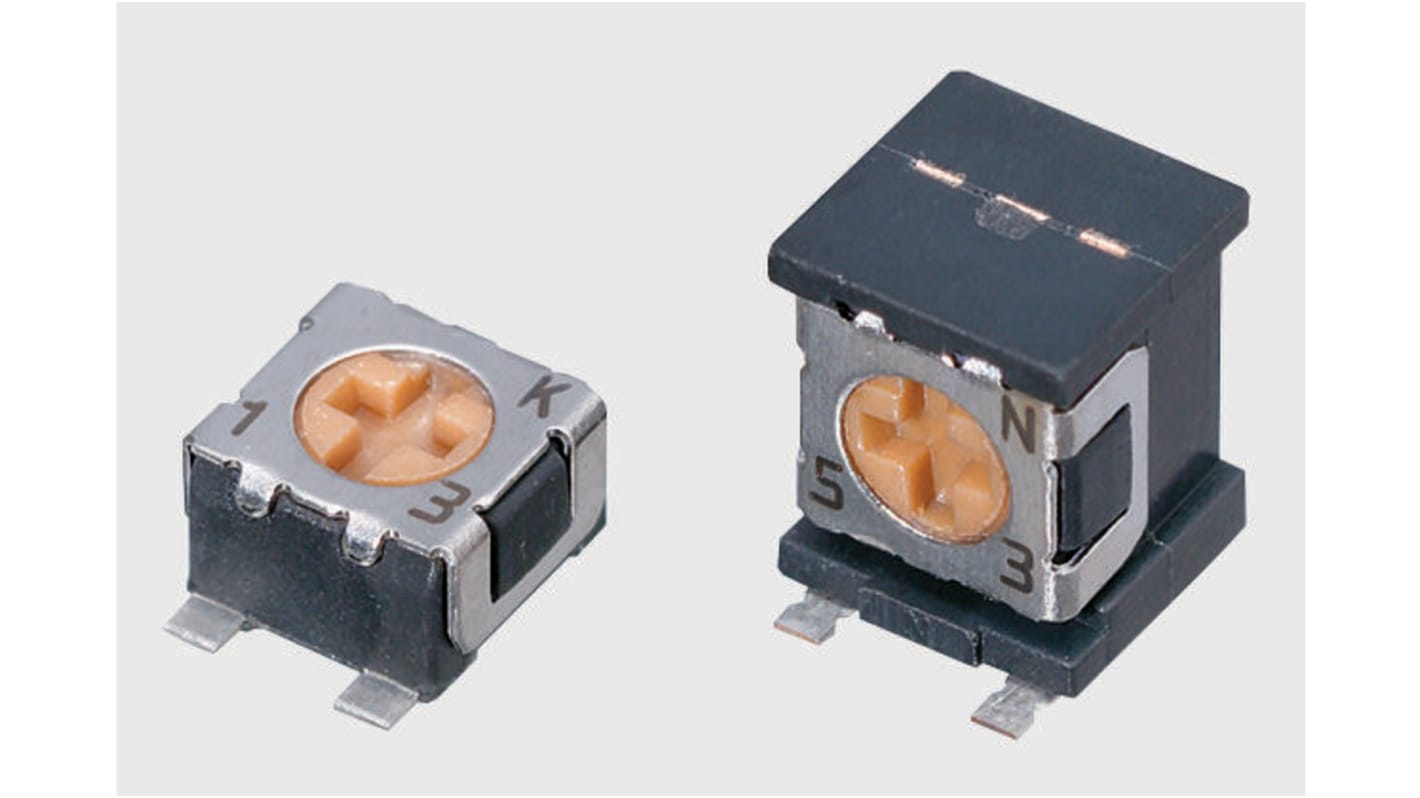 ST32EH 10k Ohm 10kΩ, SMD Trimmer Potentiometer 0.125W Nidec