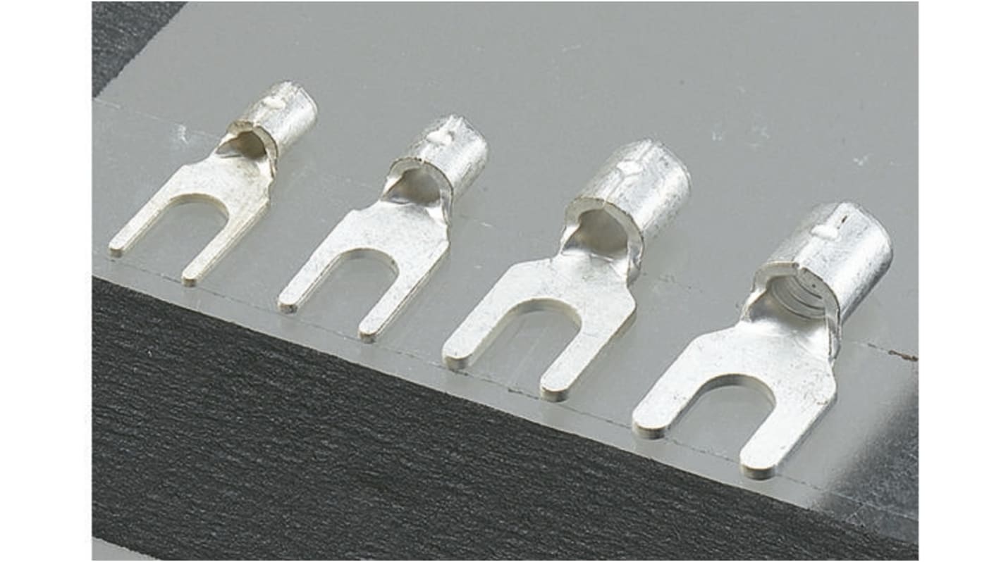 2YS4A JST Uninsulated Crimp Spade Connector, 1mm² to 2.6mm², 16AWG