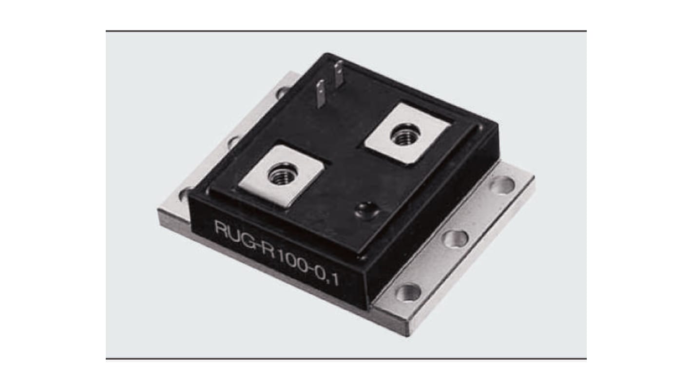 PCN, 1mΩ 250W Metal Foil Chassis Mount Resistor RUG-Z 1M OHM/0.1% /1PPM/DEGC ±0.1%