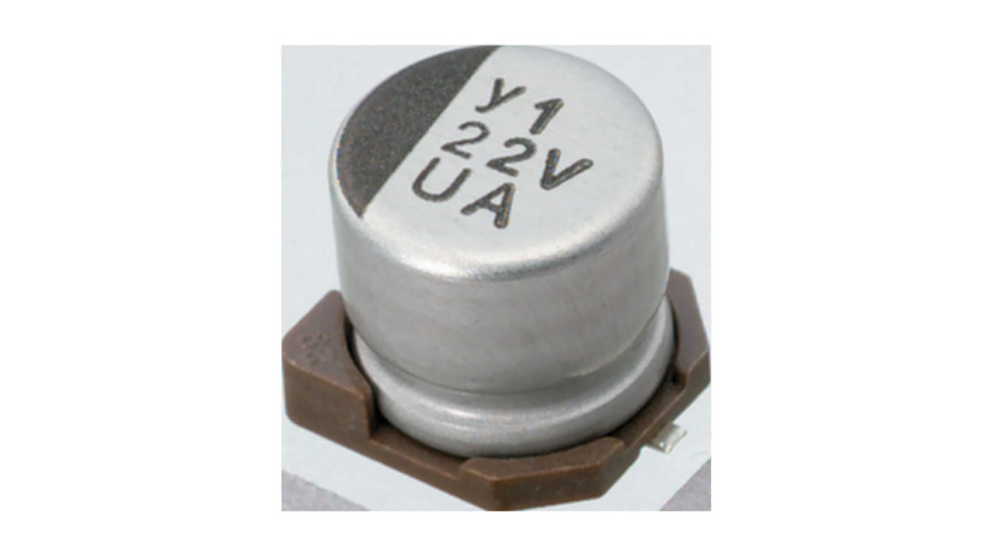Nichicon 4.7μF Aluminium Electrolytic Capacitor 35V dc, Surface Mount - UUA1V4R7MCL1GS