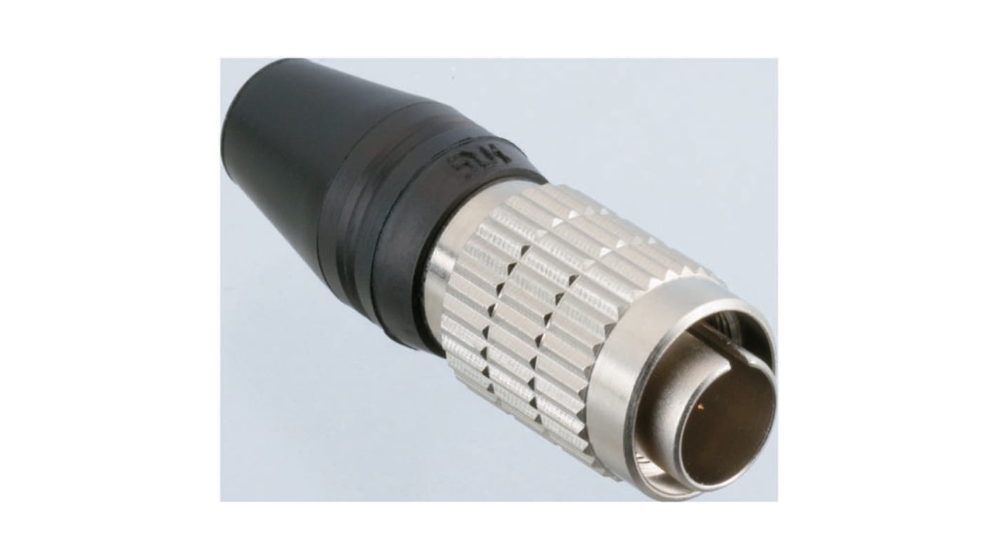 Hirose Circular Connector, 12 Contacts, Cable Mount, Micro Connector, Plug, Male, HR25 Series