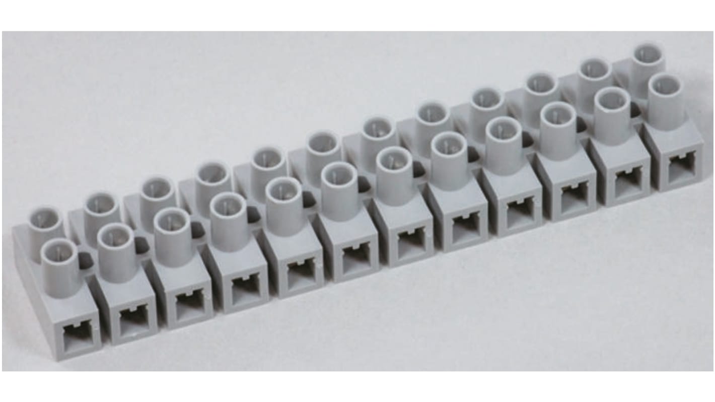 Sato Parts Non-Fused Terminal Block, 2-Way, 35A, Screw Down Termination