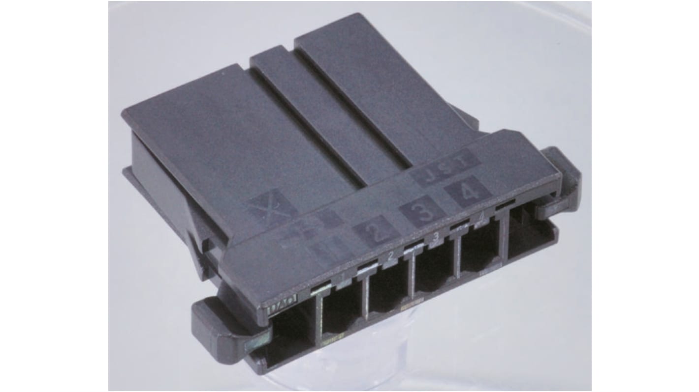F31FSS-04V-KX | JST Female Connector Housing, 3.81mm Pitch, 4 Way, 1 ...