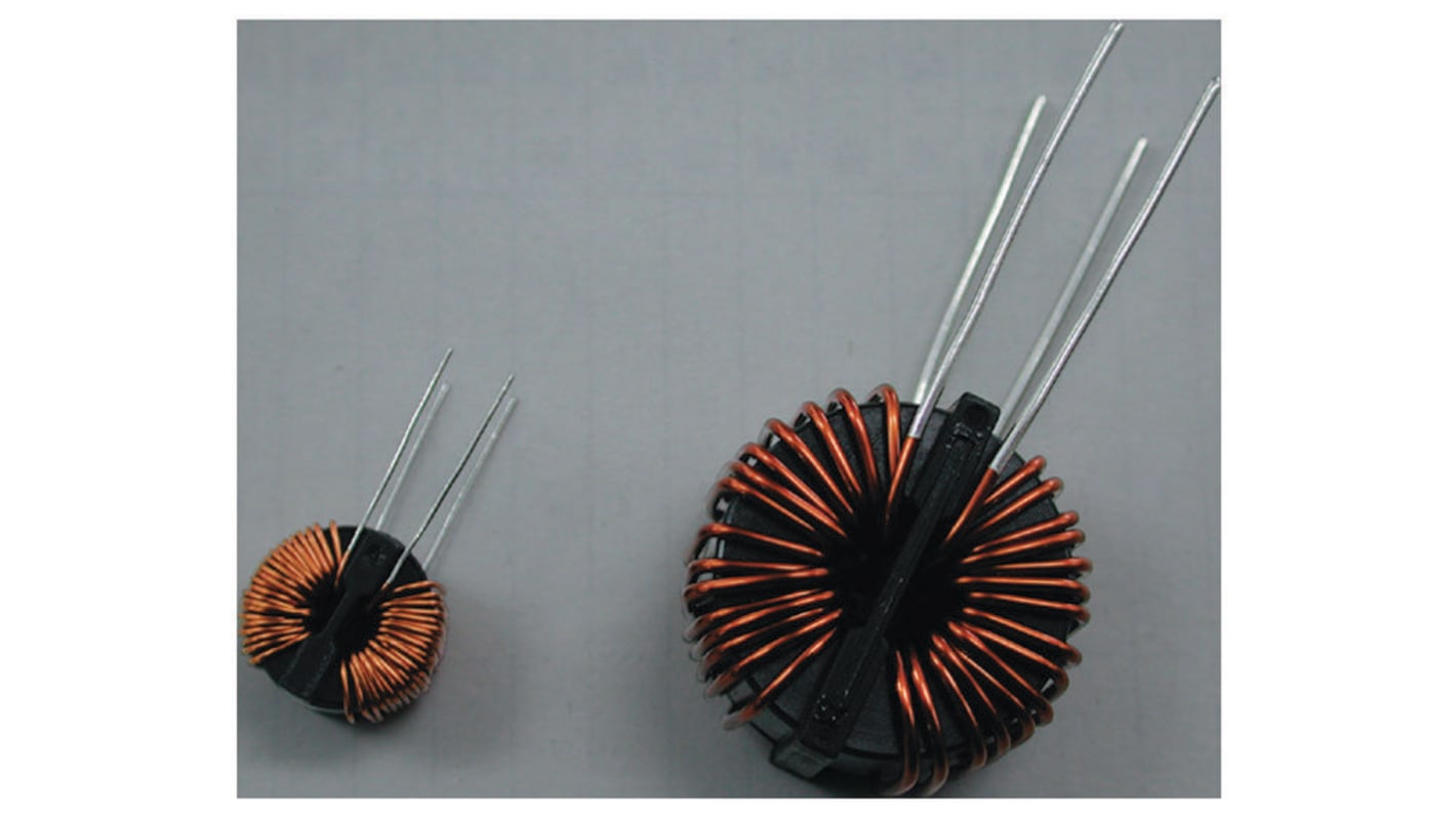 CHEMI-CON 1.5 mH Toroidal Inductor, 3A Idc, 70mΩ Rdc