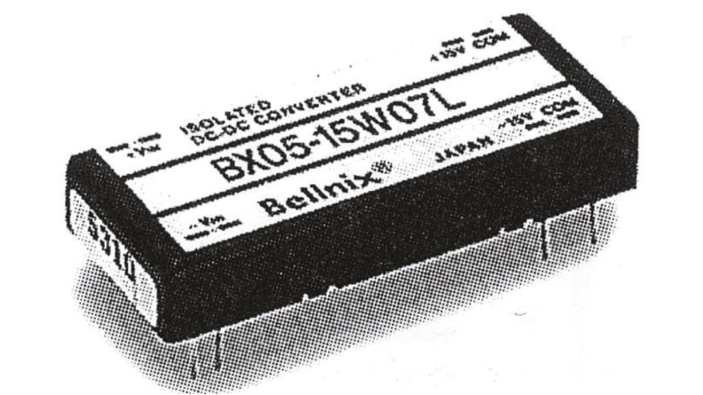 Bellnix DC-DCコンバータ Vout：±15V dc, 2W, BX05-15W07L