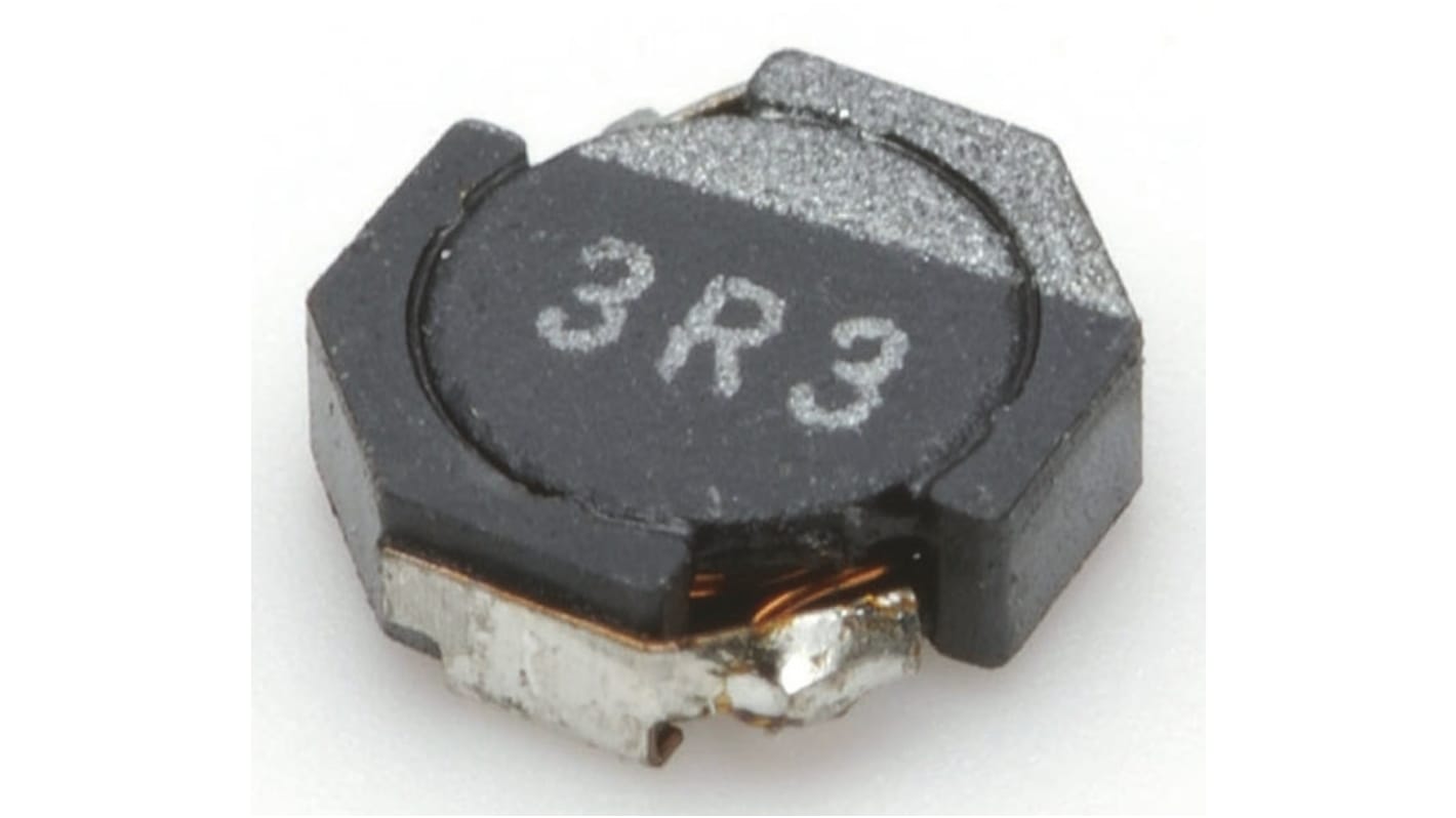 TDK 巻線インダクタ (面実装), 3.3 μH, 1.3A, 3.7 x 3.5 x 1.2mm, VLF4012AT-3R3M1R3