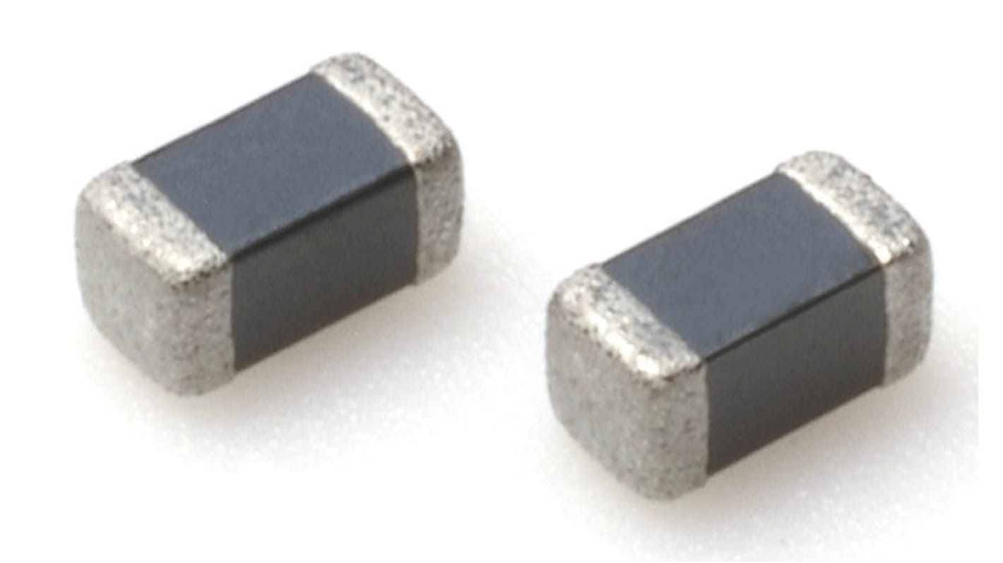 TDK, 0603 (1608M) Shielded Multilayer Surface Mount Inductor with a Ferrite Core, 6.8 μH ±10% Multilayer 15mA Idc Q:35