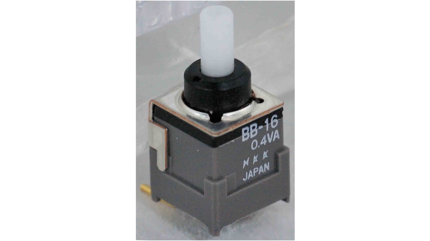 Tlačítkový spínač SPDT Plošný spoj Blokování Ne 0,4 VA při 28 V AC/DC