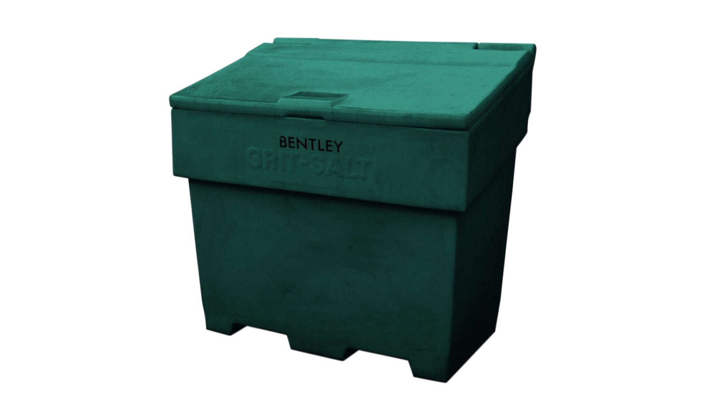 RS PRO 350L Green Flip Polyethylene Grit Bin RS